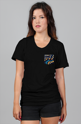 Blue Swallowtail Butterfly Women's Pocket Tee