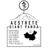 Giant Panda field tag — Aesthete taxonomy card