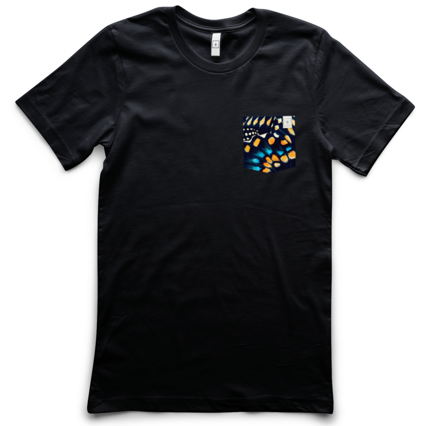 Blue Swallowtail Butterfly Men's Pocket Tee