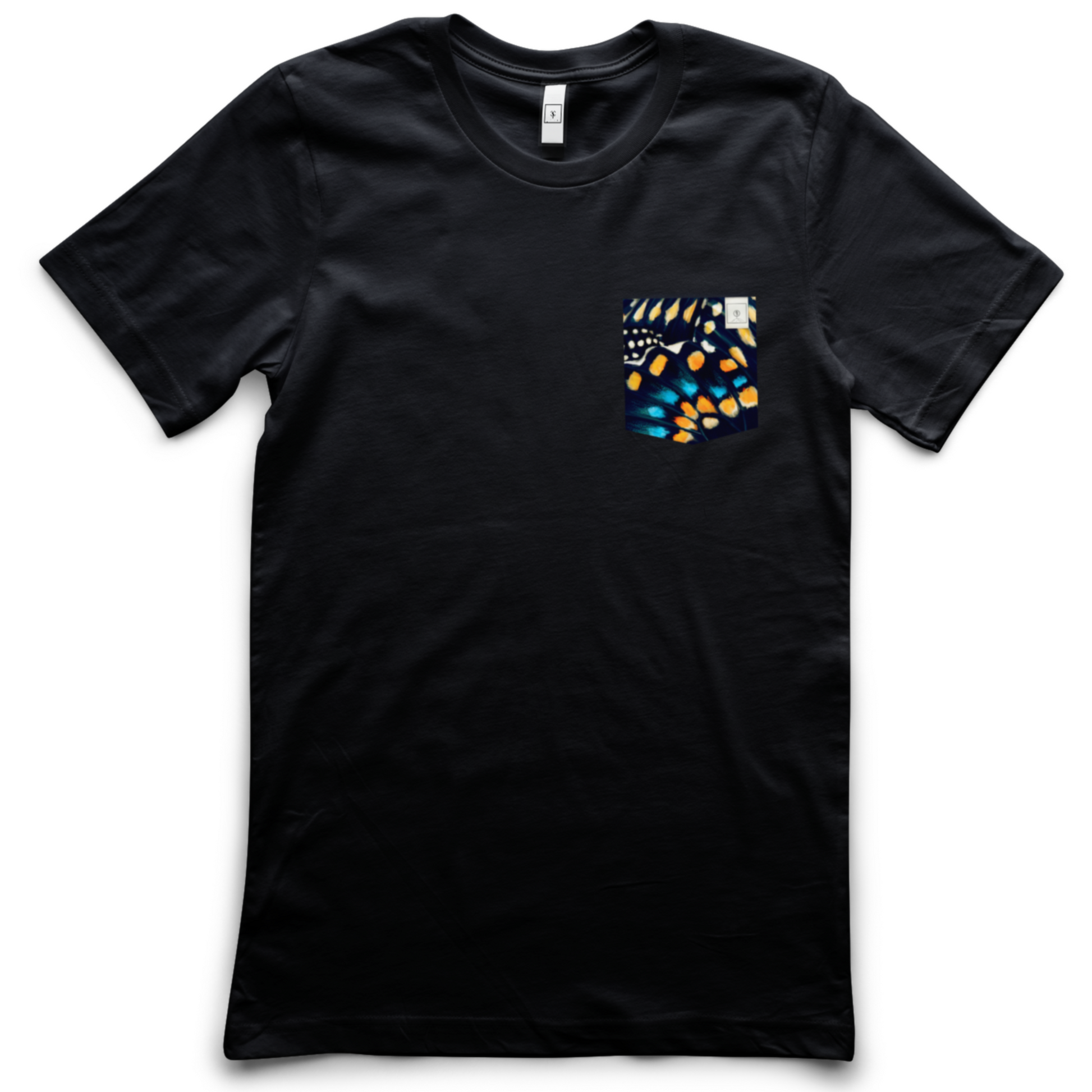 Blue Swallowtail Butterfly Men's Pocket Tee