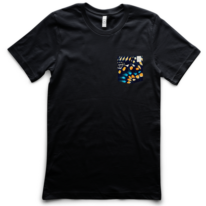 Blue Swallowtail Butterfly Men's Pocket Tee