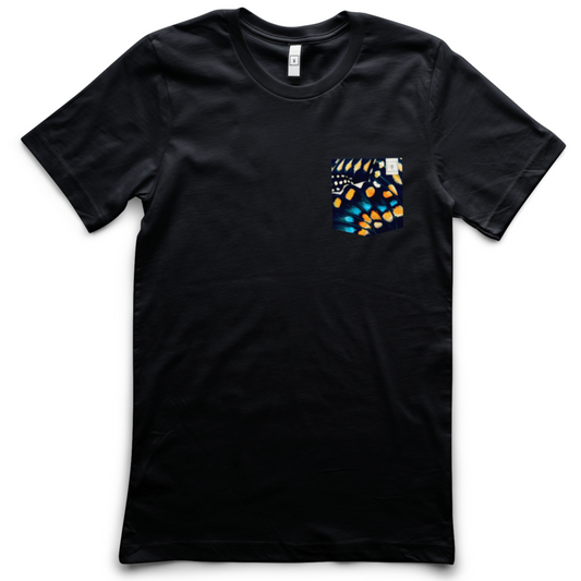 Blue Swallowtail Butterfly Men's Pocket Tee