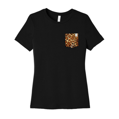 African Leopard Women's Pocket Tee