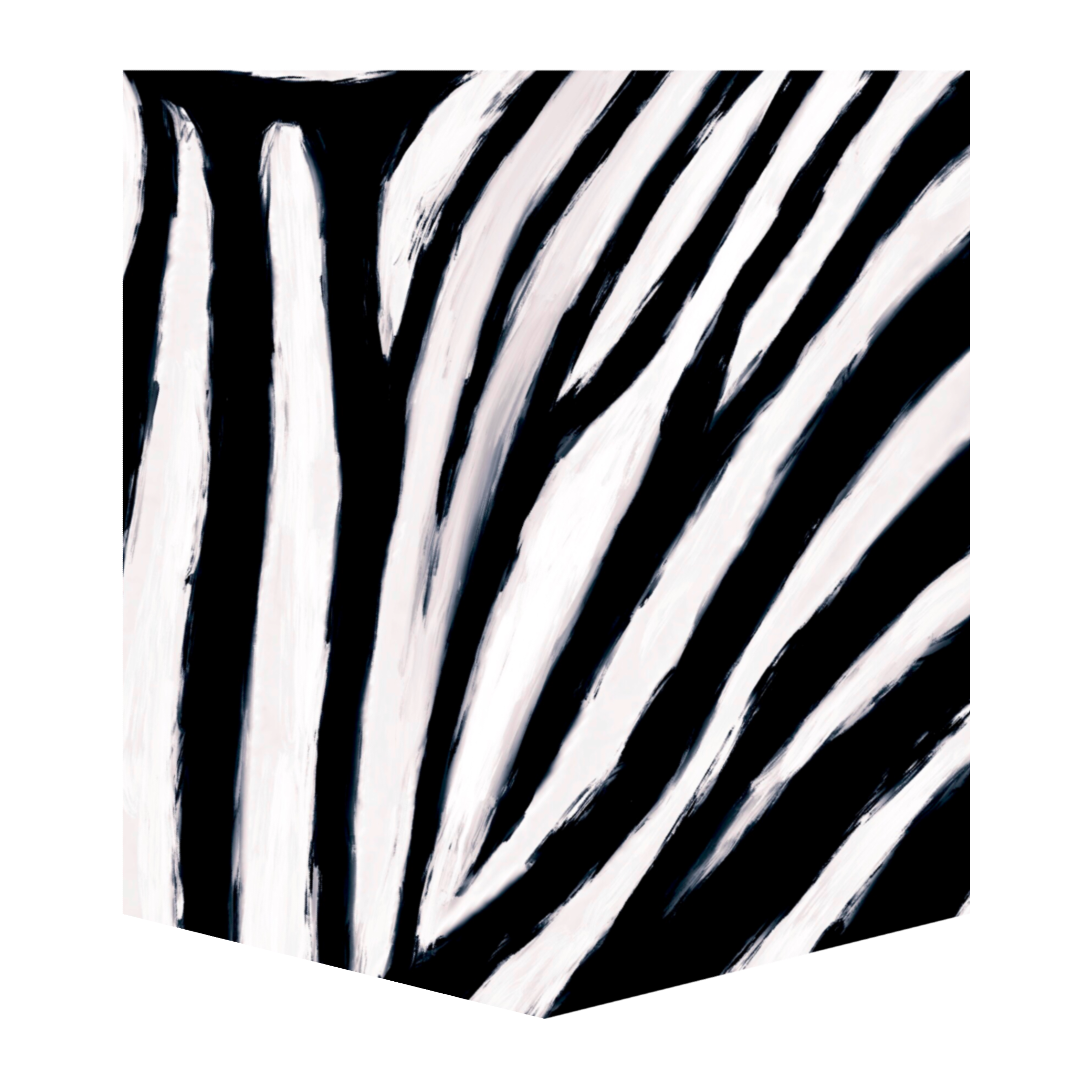 Burchells Zebra Men's Pocket Tee — hand-painted original