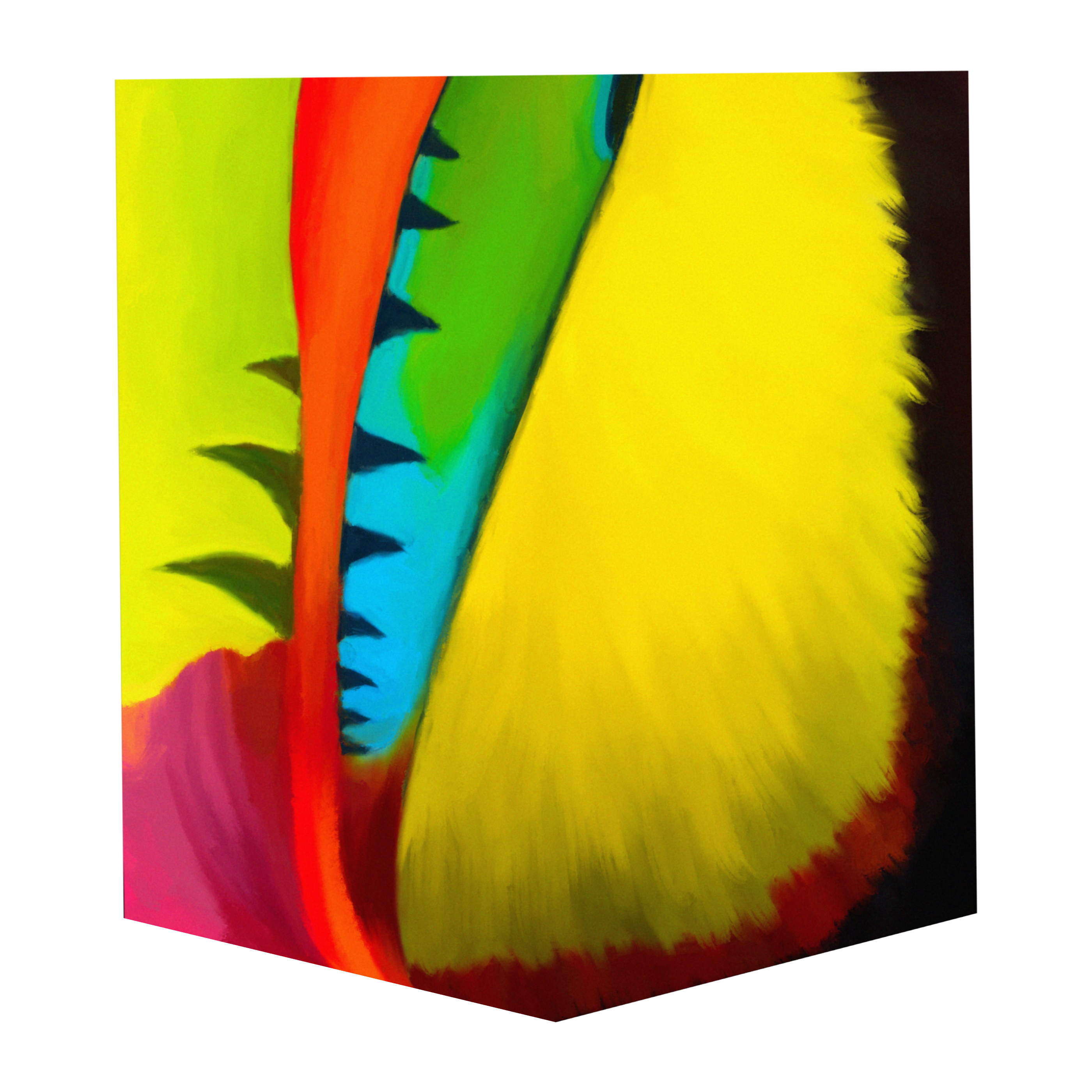 Toucan Women's Pocket Tee — hand-painted original